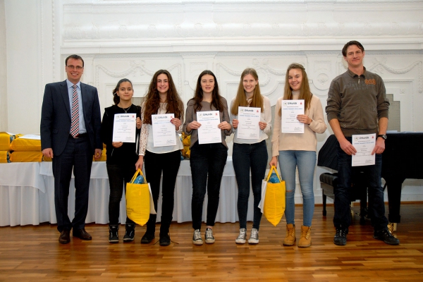 Friedrich-Schiller-Gymnasium Marbach – Tischtennis WK III Mädchen – 3. Platz