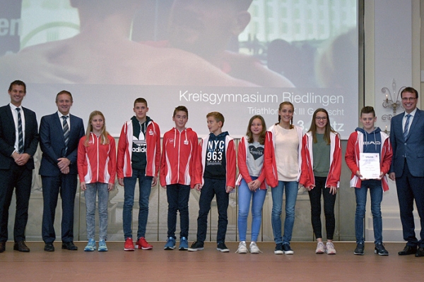 Kreisgymnasium Riedlingen – Triathlon WK III gemischt – 3. Platz Herbstfinale