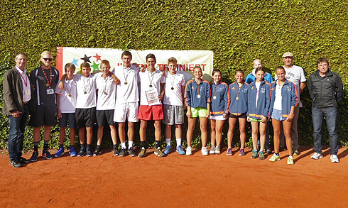 Gruppenfoto BW-Mannschaften erfolgreich im Bundesfinale